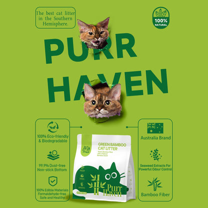 PurrHaven Tapioca Clumping Cat & Kitty Litter, 7.5kg (3 Pack),Dust Free,Easy to Clean,Odour Neutraliser,Rapid Liquid Absorption,Non-Toxic Formula - view 4